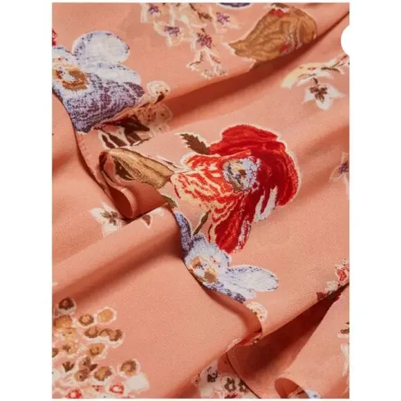 Cinq á Sept NWOT Jamie Floral Georgette Maxi Dress Size 6 Tiered Ruffle Chiffon - Picture 13 of 13